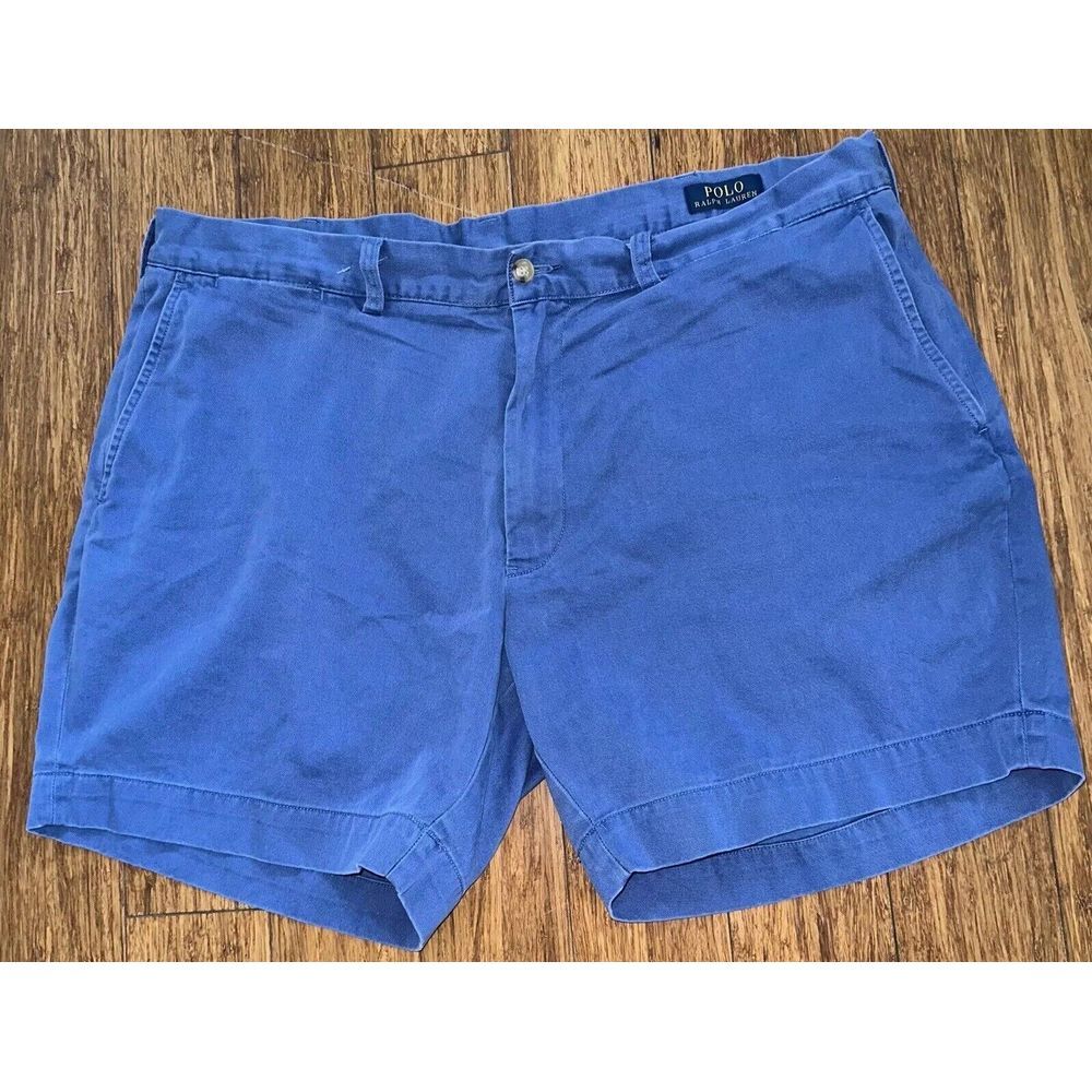 Polo Ralph Lauren Shorts Blue Size 40 Classic Fit 6" 100% Cotton - Picture 2 of 5